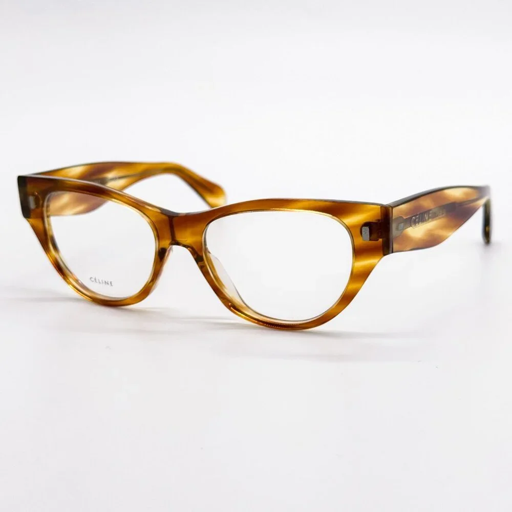 NEW CELINE EYEGLASSES CL50012I 056 HAVANA WOMEN EYEWEAR